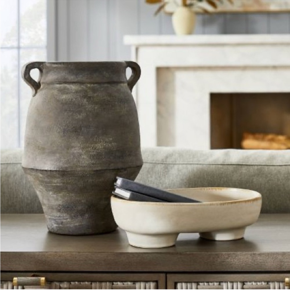 Threshold Studio McGee Stoneware Footed Dish